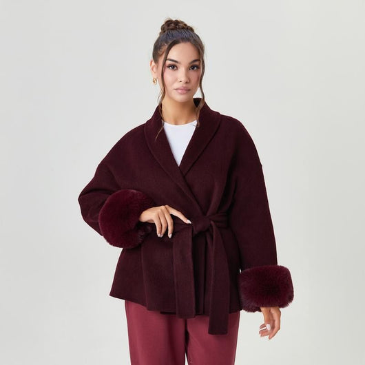 Vienna™ Fur-Cuff Coat