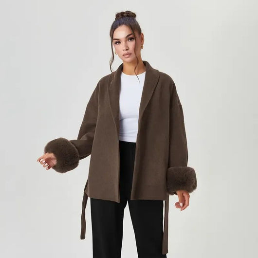 Vienna™ Fur-Cuff Coat