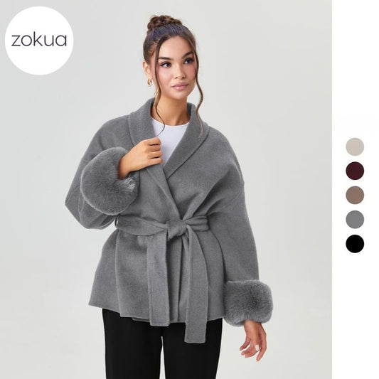 Vienna™ Fur-Cuff Coat