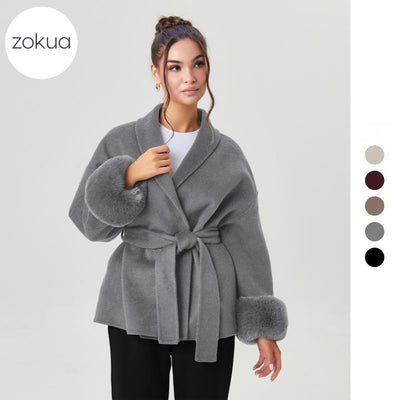 Vienna™ Fur-Cuff Coat