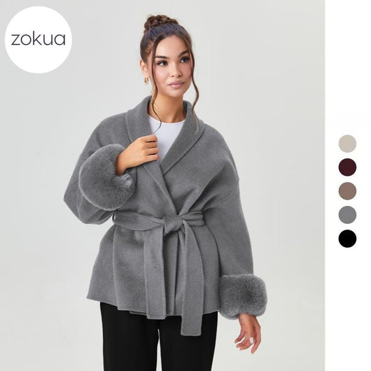 Vienna™ Fur-Cuff Coat